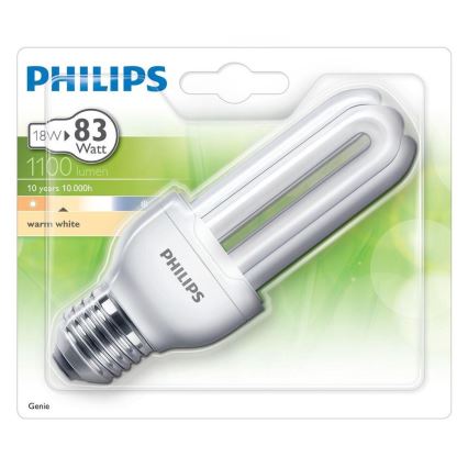 Úporná žárovka Philips GENIE E27/18W/230V 2700K