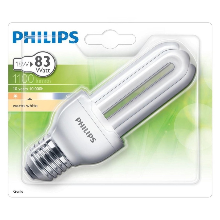 Úporná žárovka Philips GENIE E27/18W/230V 2700K