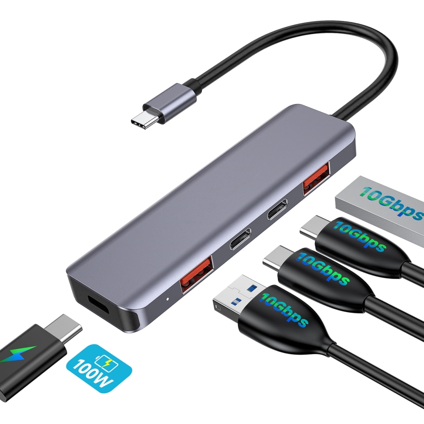 USB-C hub 5v1 Power Delivery 100W