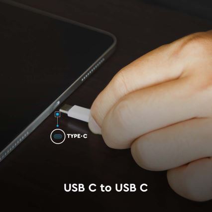 USB-C kabel s LED displejem 100W 1m