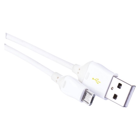 USB kabel USB 2.0 A konektor/USB B micro konektor bílá