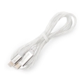 USB kabel USB-C / Lightning konektor s LED podsvícením 27W 1m bílá
