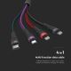 USB / USB Lightning  / MicroUSB / USB-C 1,2m multicolor