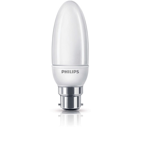 Úsporná žárovka Philips B22/8W/230V 2700K - Softone CANDLE