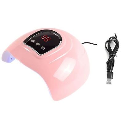 UV lampa na nehty 54W/5V růžová