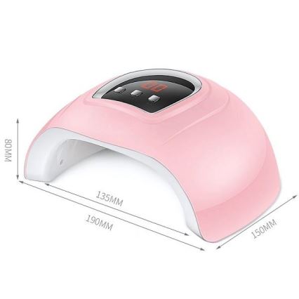 UV lampa na nehty 54W/5V růžová