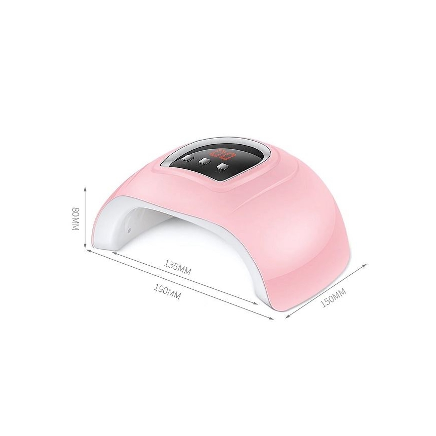 UV lampa na nehty 54W/5V růžová
