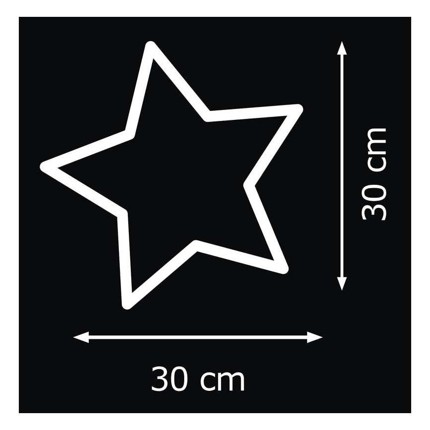 EMOS ZY1419 - Vánoční dekorace vnitřní IP20 Ratan Hvězda 30xLED/3W/4,5V