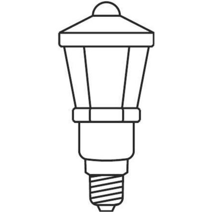 Vánoční řetěz LANTERN 12xE10/10,7m bílá, Vyrobeno v ČR