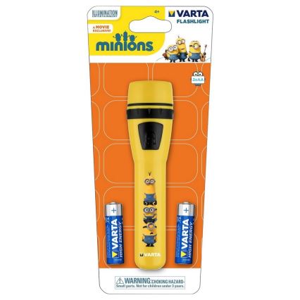 Varta 15610 - LED Dětská svítilna MINIONS LED/2xAA žlutá