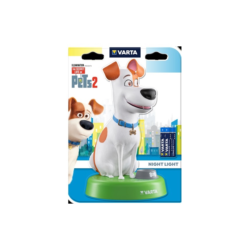 Varta 15641 - LED Dětská lampa THE SECRET LIFE OF PETS LED/3xAAA