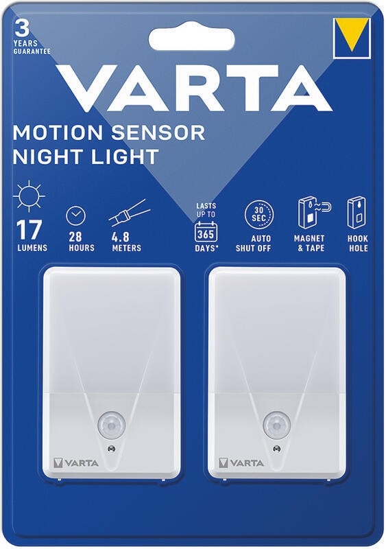Varta 16624101402 - SADA 2x LED Orientační svítidlo se senzorem NIGHT LIGHT LED/3xAAA