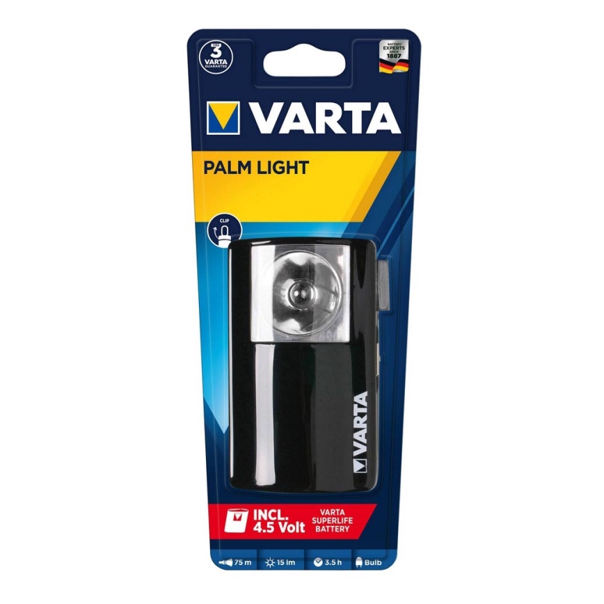 Varta 16645101421 - Ruční svítilna PALM LIGHT P13,5s/1x3R12