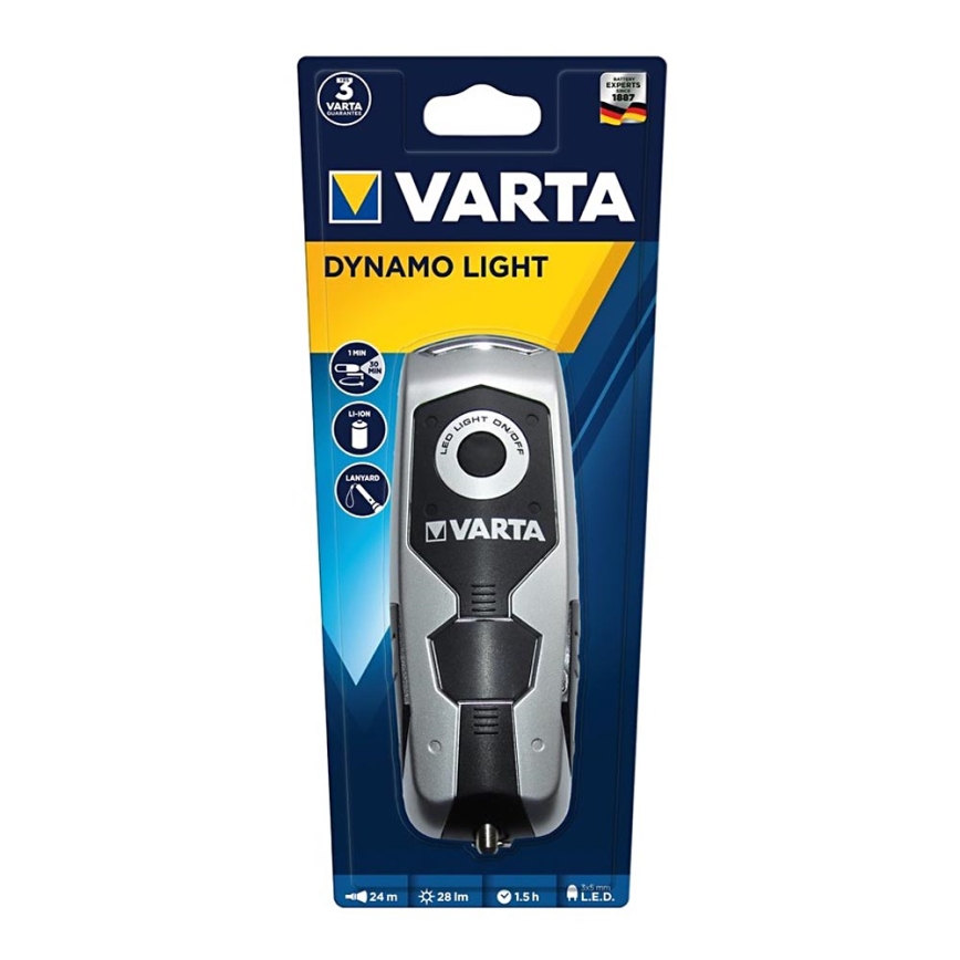Varta 17680101401 - LED Nabíjecí svítilna DYNAMO LIGHT LED/120 mAh IPX4