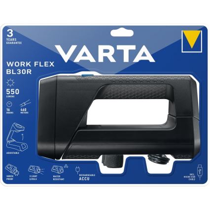 Varta 18684101401 - LED Přenosná svítilna WORK FLEX LED/5W/5V 2600mAh IPX4