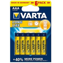 Varta 4103 - 6 ks Alkalické baterie LONGLIFE EXTRA AAA 1,5V