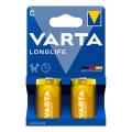 Varta 4114101422 - 2 ks Alkalické baterie LONGLIFE LR14/C 1,5V