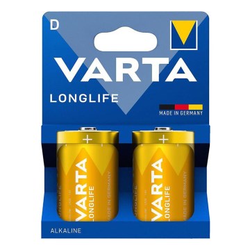 Varta 4120101422 - 2 ks Alkalické baterie LONGLIFE D 1,5V