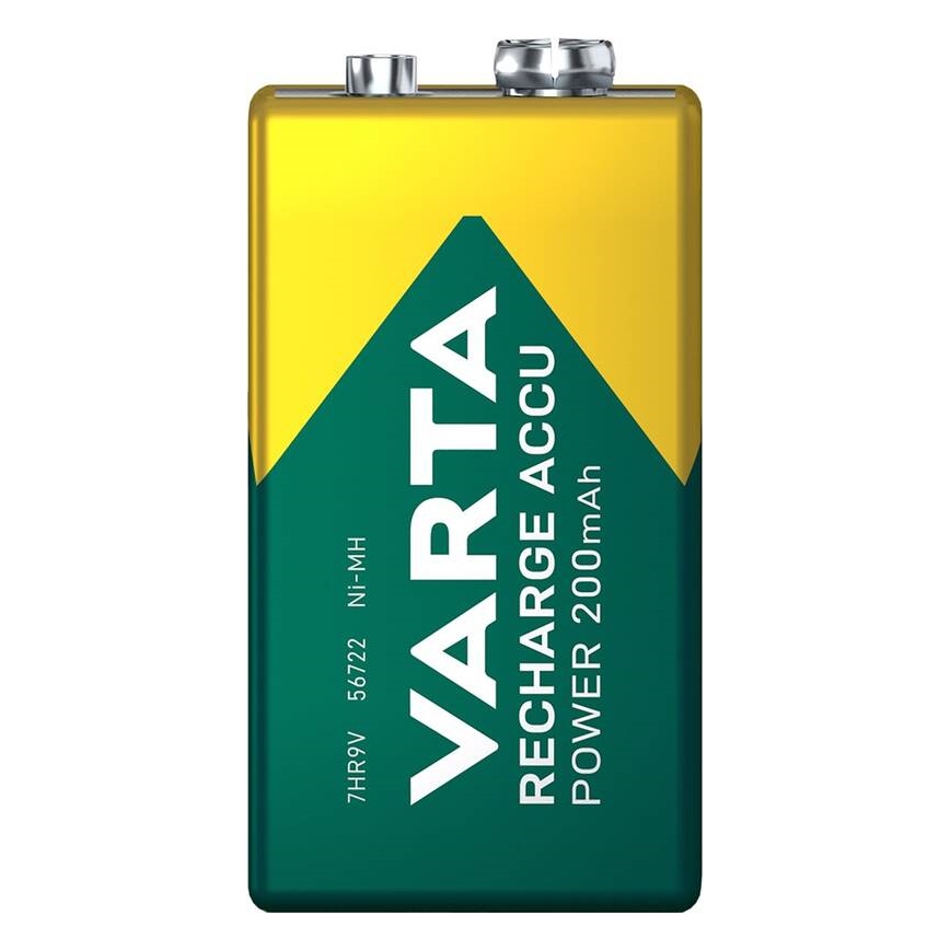 Varta 56722101401 - 1 ks Nabíjecí baterie ACCU Ni-MH/200mAh/9V