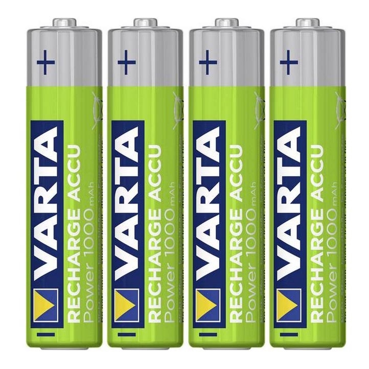 Varta 5703301404 - 4 ks Nabíjecí baterie RECHARGE  AAA 1,2V