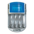 Varta 57070 - Nabíječka baterií LCD 4xAA/AAA 100-240V/12V/5V
