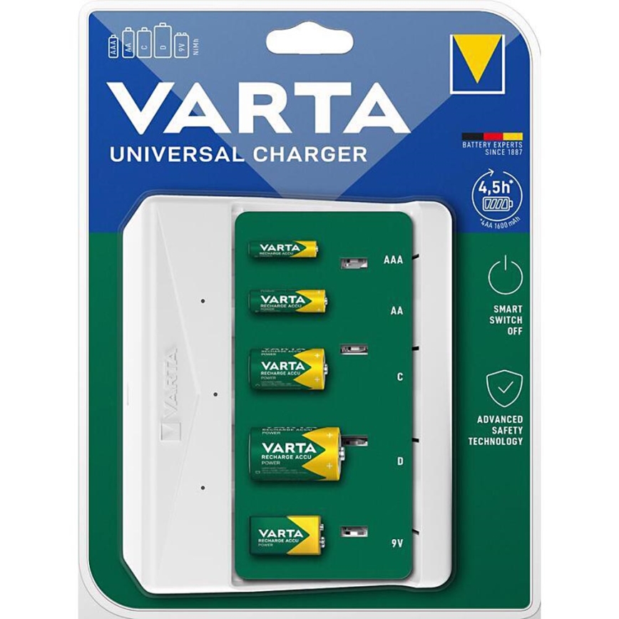 Varta 57658101401 - Nabíječka baterií AA/AAA/C/D/9V