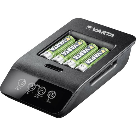 VARTA 57684 - LCD Smart nabíječka 4xAA/AAA nabíjení 1,5h