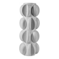 Váza 37x19 cm pryskyřice/matná bílá