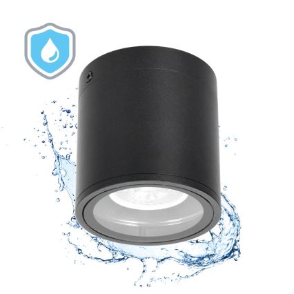 Venkovní bodové svítidlo 1xGU10/35W/230V IP54 kulatý černá