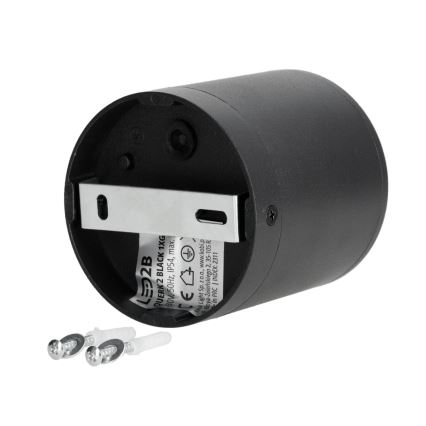 Venkovní bodové svítidlo 1xGU10/35W/230V IP54 kulatý černá