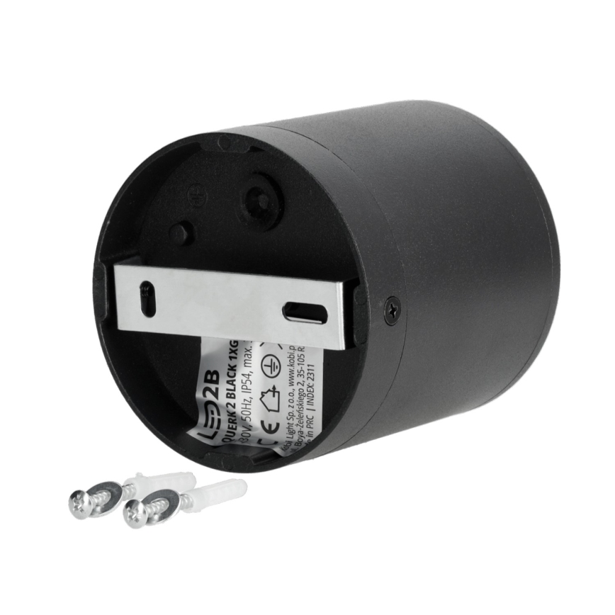 Venkovní bodové svítidlo 1xGU10/35W/230V IP54 kulatý černá