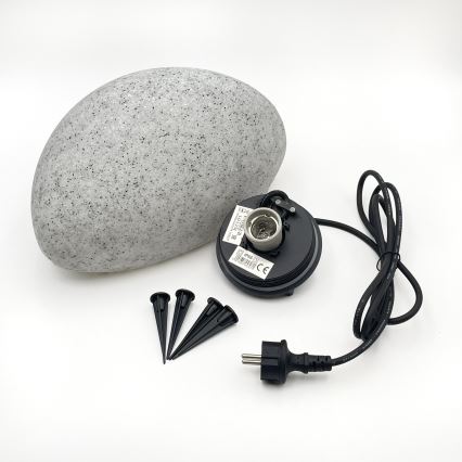 Venkovní dekorační svítidlo LUMISTONE 1xE27/15W/230V IP65 pr. 31,8 cm