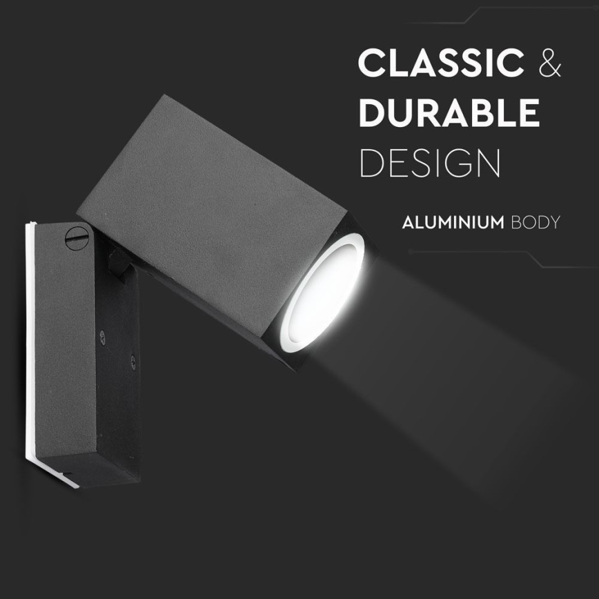 Venkovní flexibilní nástěnné svítidlo 1xGU10/35W/230V IP44 černá