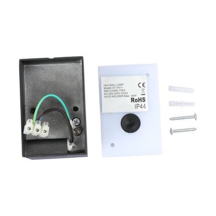 Venkovní flexibilní nástěnné svítidlo 1xGU10/35W/230V IP44 černá
