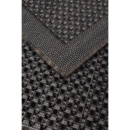 Venkovní koberec EXPRESS NEW OUTDOOR 80x150 cm antracit/hnědá