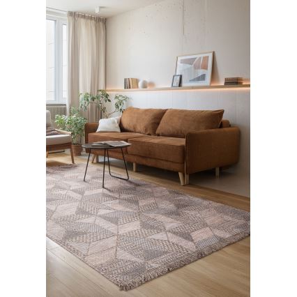 Venkovní koberec ORIA 70x140 cm šedá/béžová