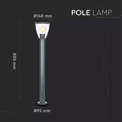 Venkovní lampa 1xE27/40W/230V IP44