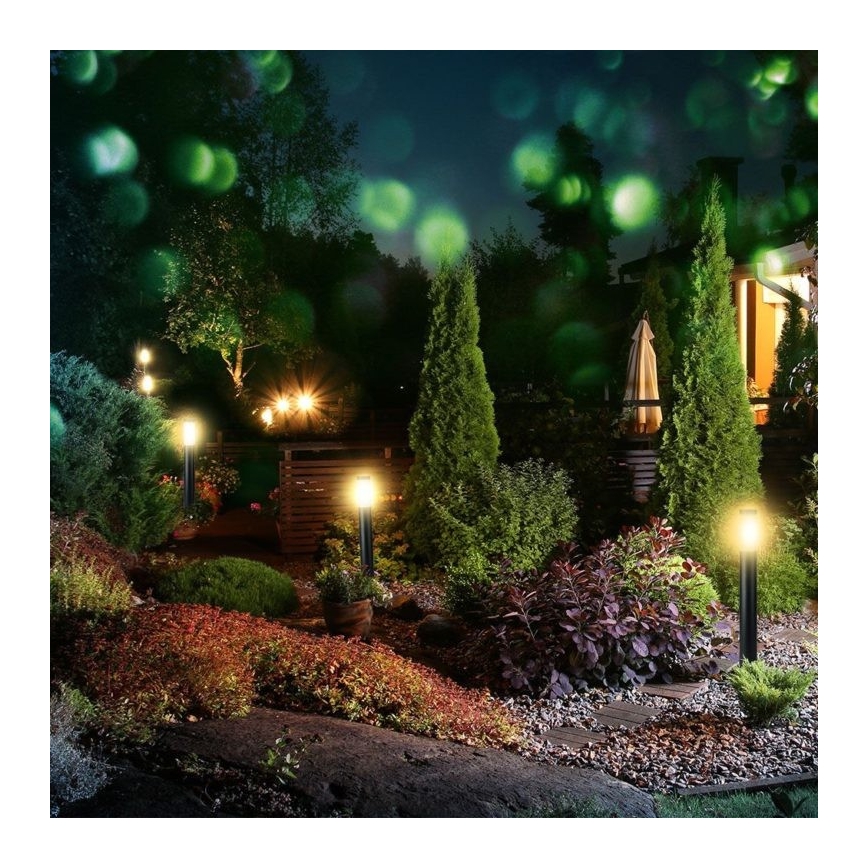 Venkovní lampa 1xE27/60W/230V IP44 110cm antracit