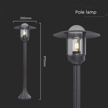 Venkovní  lampa 1xE27/60W/230V IP44 černá