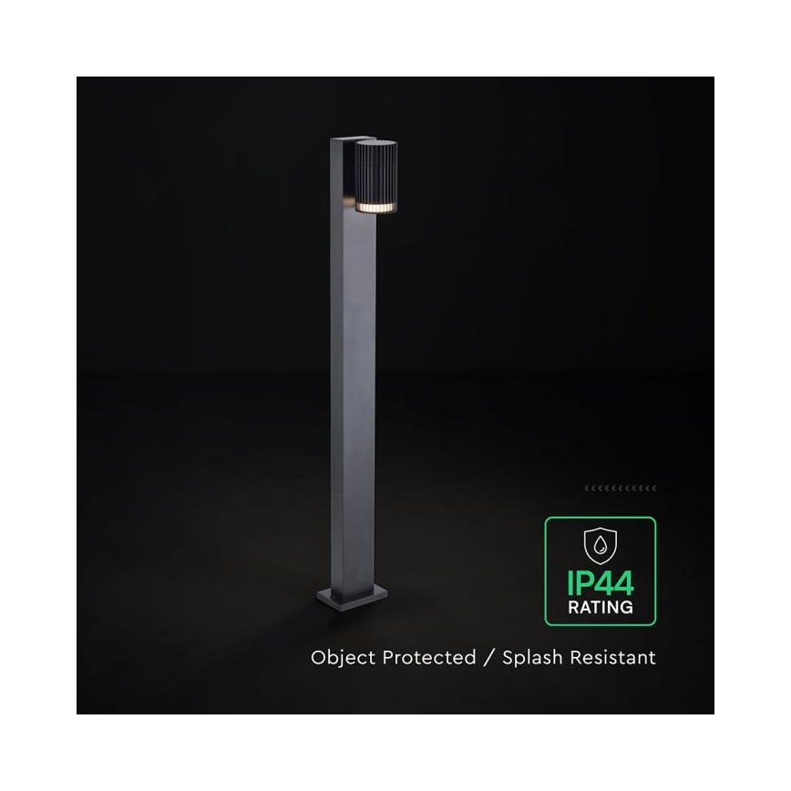 Venkovní lampa 1xGU10/10W/230V IP44 50 cm černá