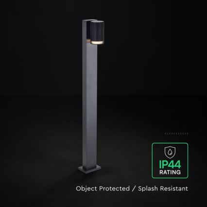 Venkovní lampa 1xGU10/10W/230V IP44 80 cm černá