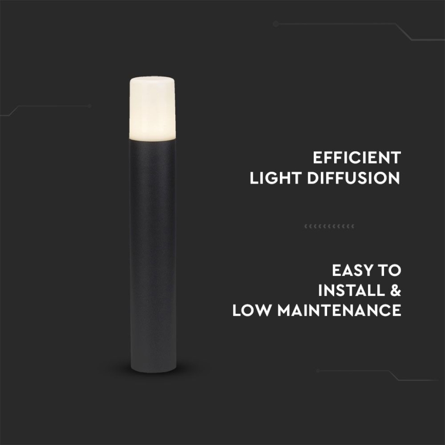 Venkovní lampa 1xGU10/35W/230V IP54 50 cm černá