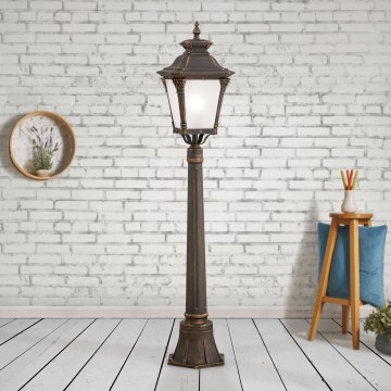 Venkovní lampa AIKO 1xE27/60W/230V 115 cm IP23 bronz/patina