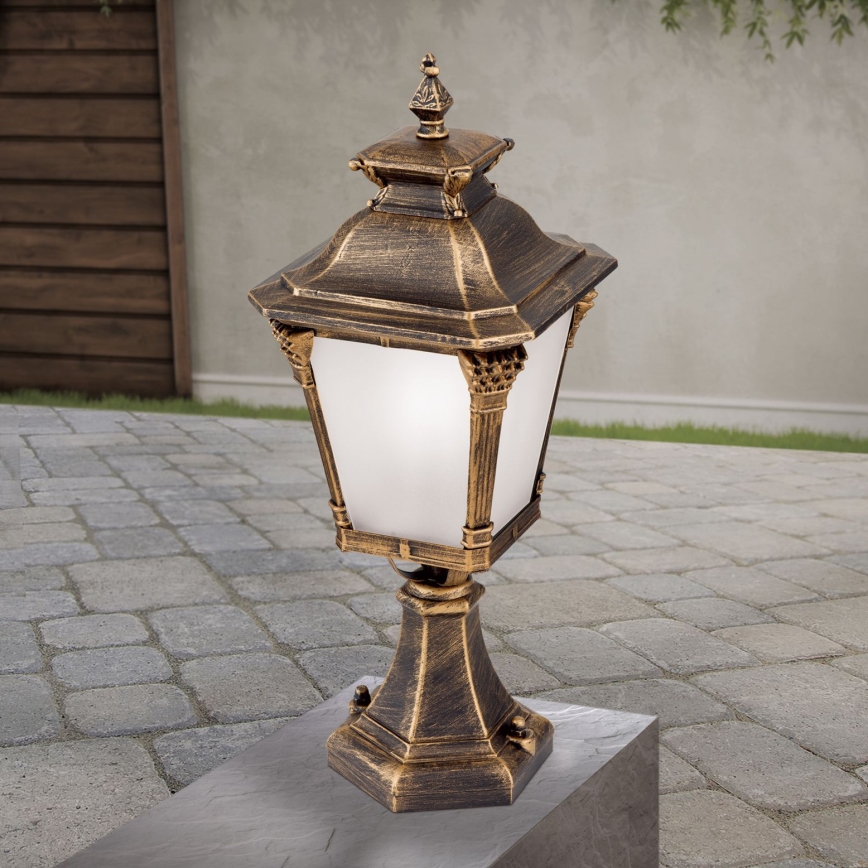 Venkovní lampa AIKO 1xE27/60W/230V 59 cm IP23 bronz/patina