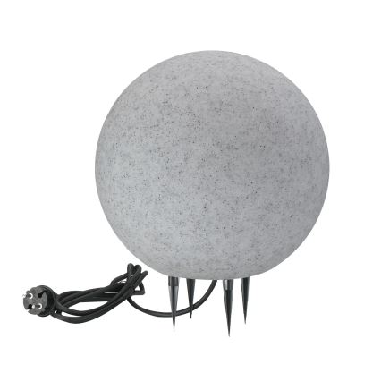 Venkovní lampa ARGENTO 1xE27/15W/230V pr. 30 cm IP65 šedá