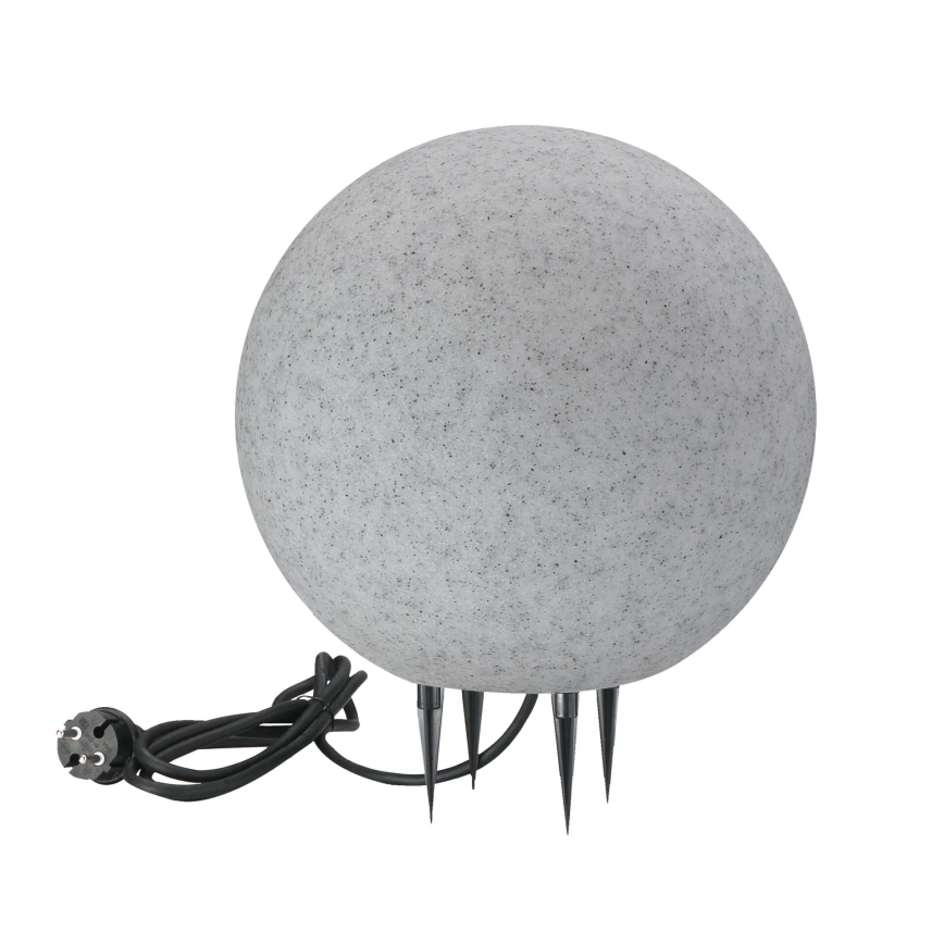 Venkovní lampa ARGENTO 1xE27/15W/230V pr. 30 cm IP65 šedá