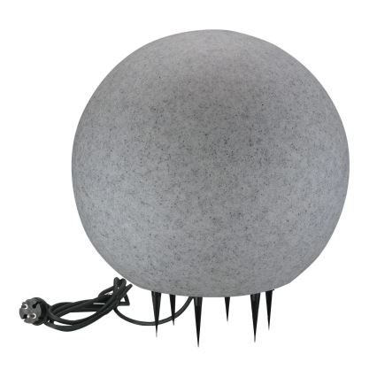 Venkovní lampa ARGENTO 1xE27/15W/230V pr. 40 cm IP65 šedá