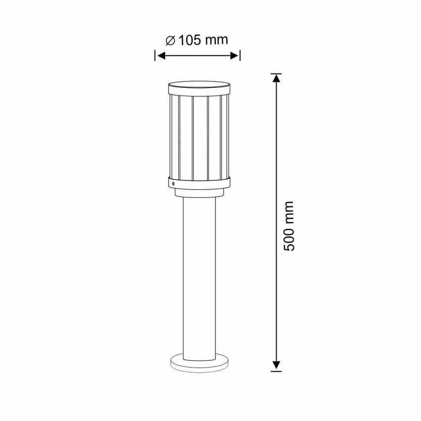 Venkovní lampa FIORD 1xE27/10W/230V IP44