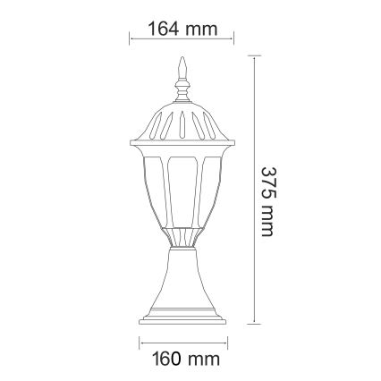 Venkovní lampa FLORENCJA 1xE27/20W/230V IP43