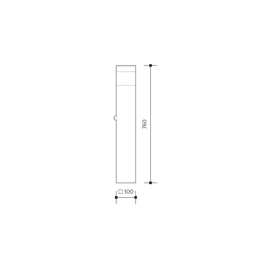 Venkovní lampa GARD 1xE14/60W/230V IP44